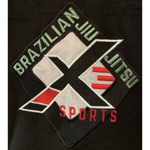X Sports Brazilian Jiu Jitsu Embroidered Team Gi A1 100% Heavy Cotton